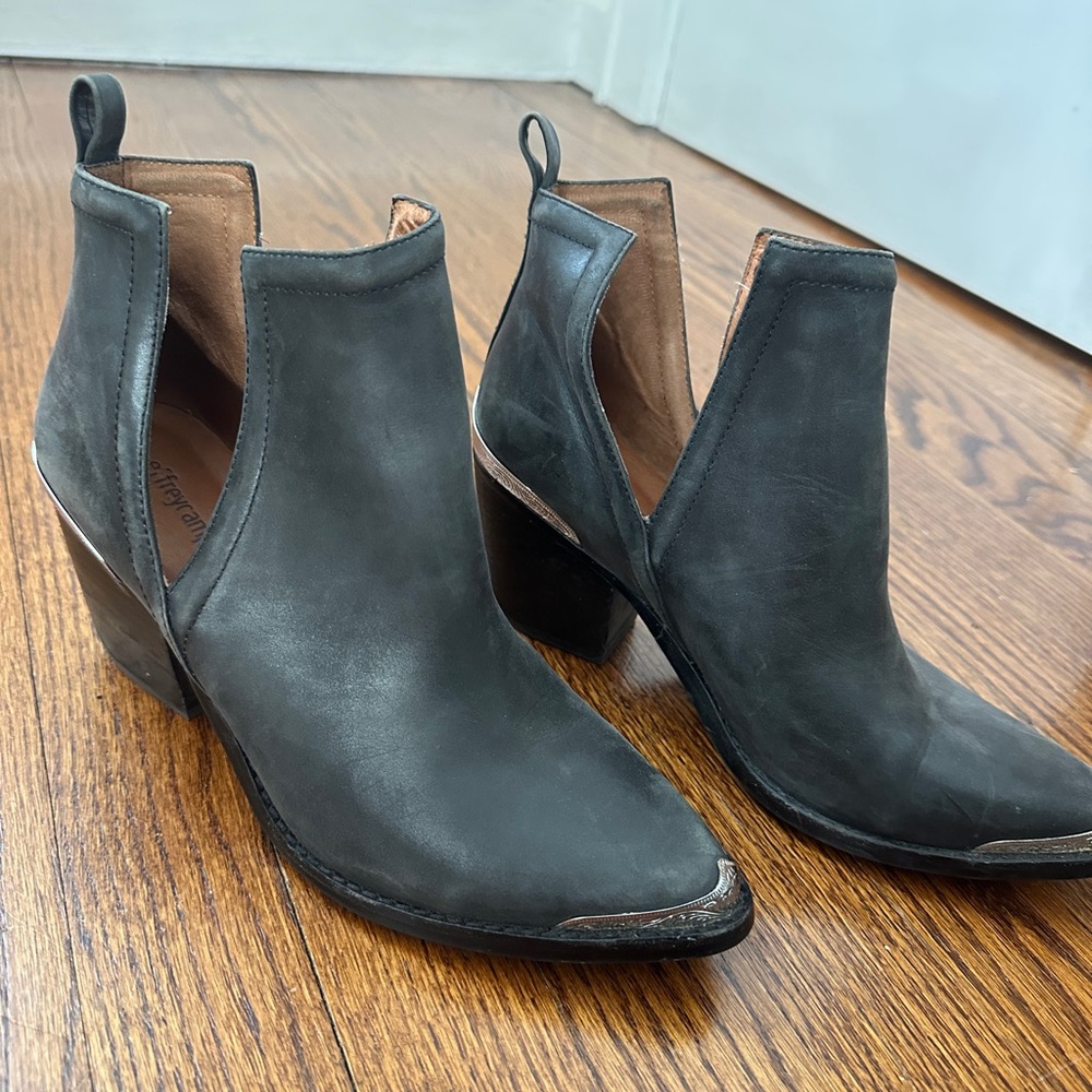 Jeffery Campbell Black Ankle Boots